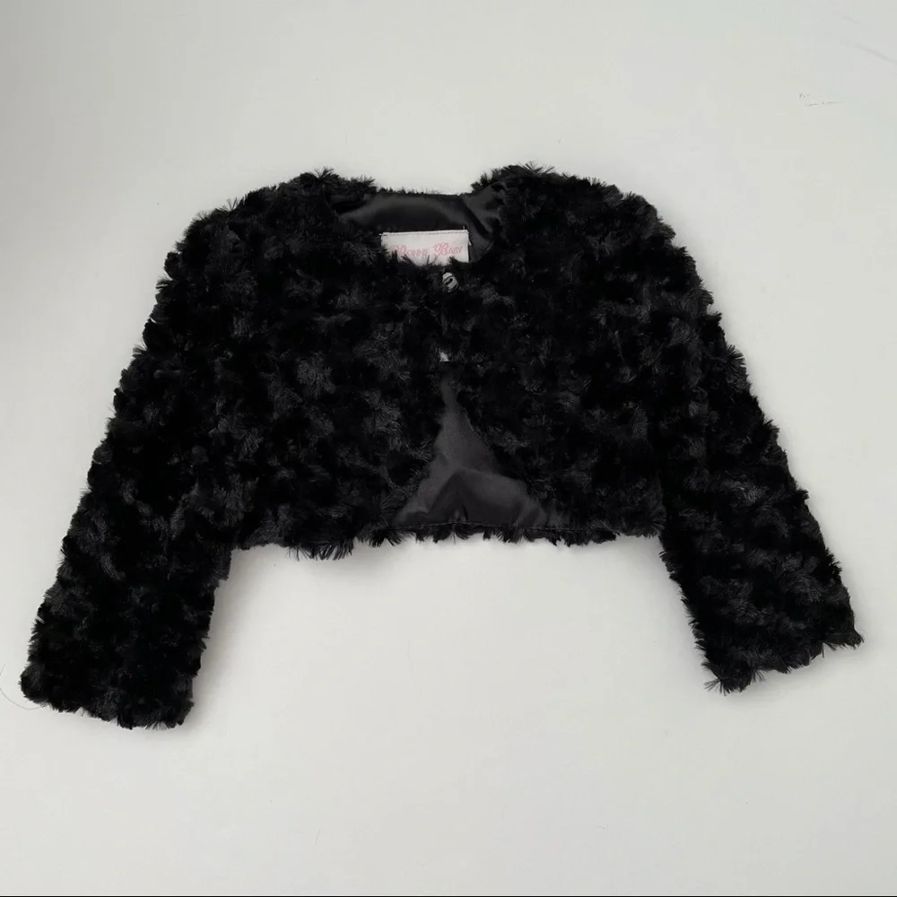 Bonnie Baby Faux Fur Shrug Size 18 M